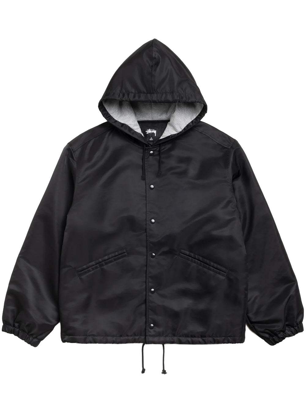 STUSSY-HOODED COACHES JACKET-115909 0001 BLACK