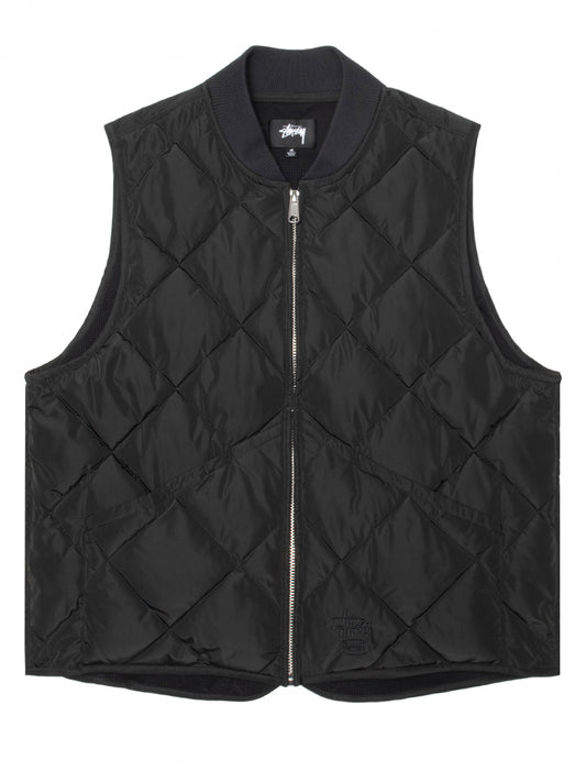 STUSSY-INSULATED VEST-115862 0001 BLACK