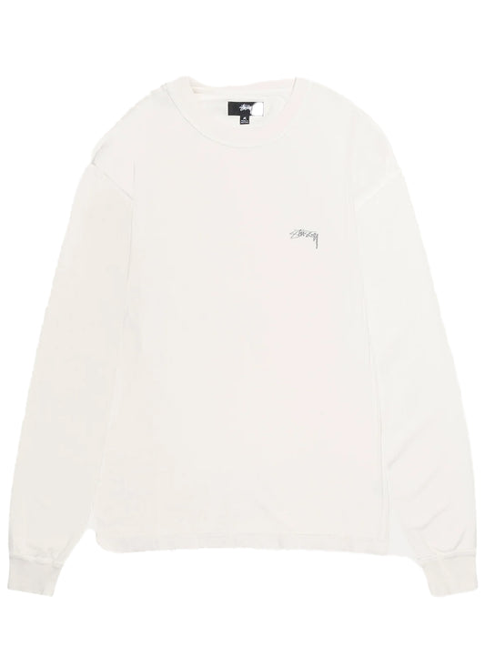 STUSSY-LAZY LS TEE-1140333 1201 WHITE