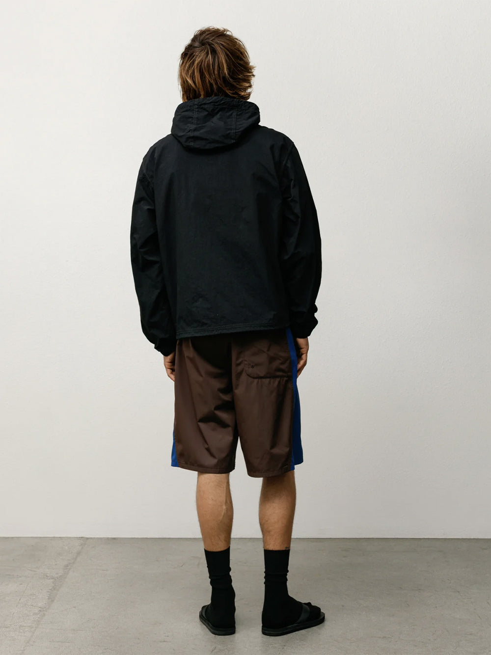 STUSSY-LIGHTWEIGHT HOODED JACKET-115900 0001 BLACK