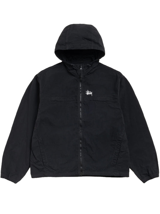 STUSSY-LIGHTWEIGHT HOODED JACKET-115900 0001 BLACK
