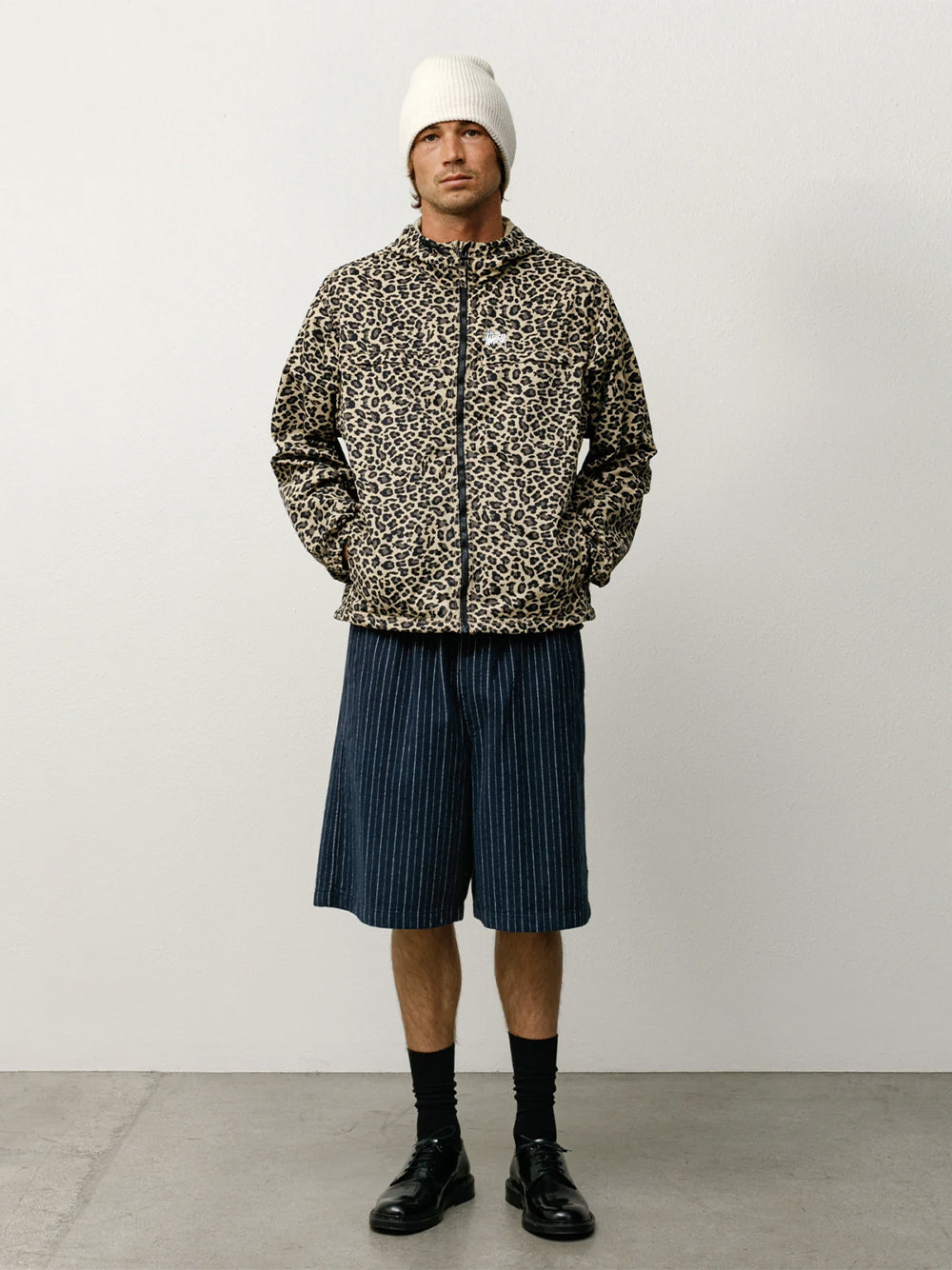 STUSSY-LIGHTWEIGHT HOODED JACKET-115900 2773 CHEETAH