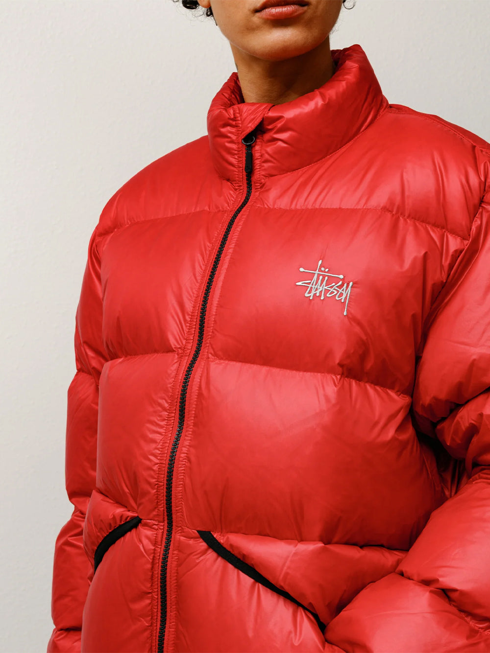 STUSSY-MICRO RIPSTOP DOWN MOCK-115877 0601 RED