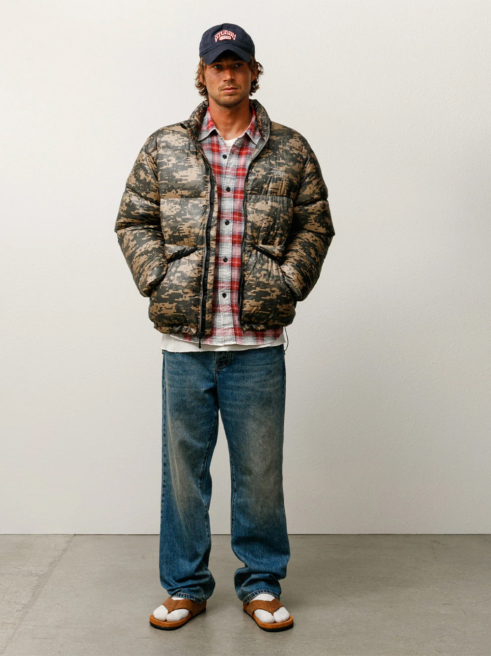 STUSSY-MICRO RIPSTOP DOWN MOCK-115877 19053 DIGI CAMO