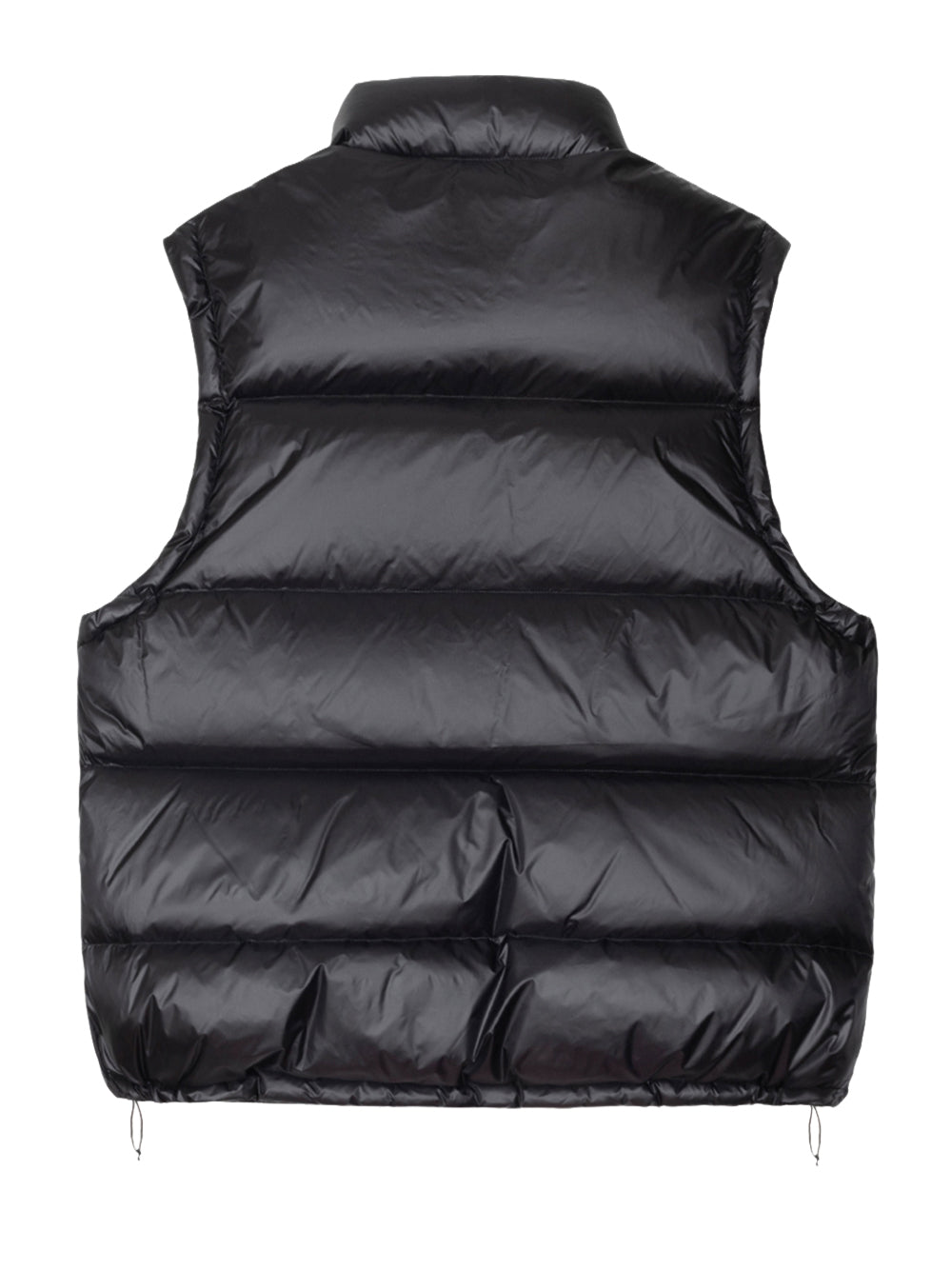 STUSSY-MICRO RIPSTOP DOWN VEST-115895 0001 BLACK