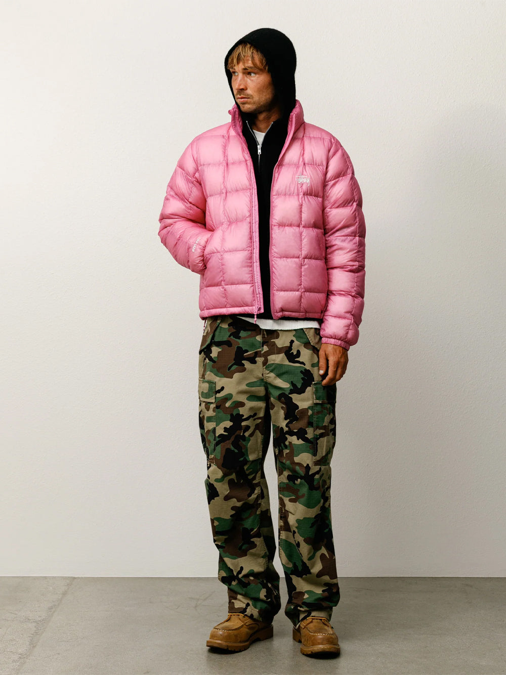 STUSSY-MIDWEIGHT PUFFER-115855 0604 PINK