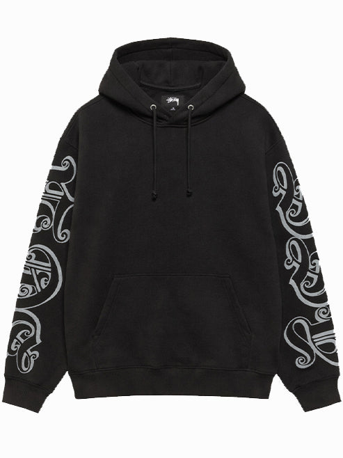 STUSSY-MOTIF PRINT HOOD-118605 0001 BLACK