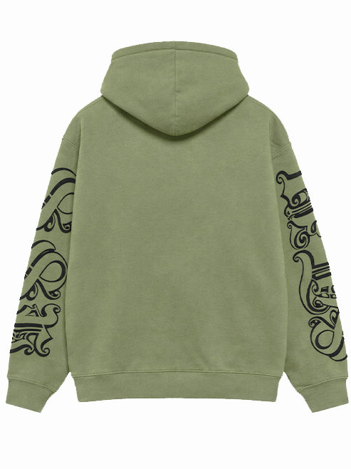 STUSSY-MOTIF PRINT HOOD-118605 0411 MOSS