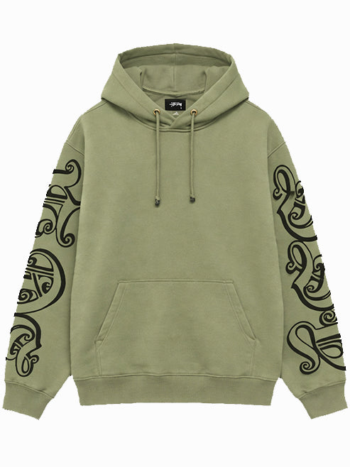 STUSSY-MOTIF PRINT HOOD-118605 0411 MOSS