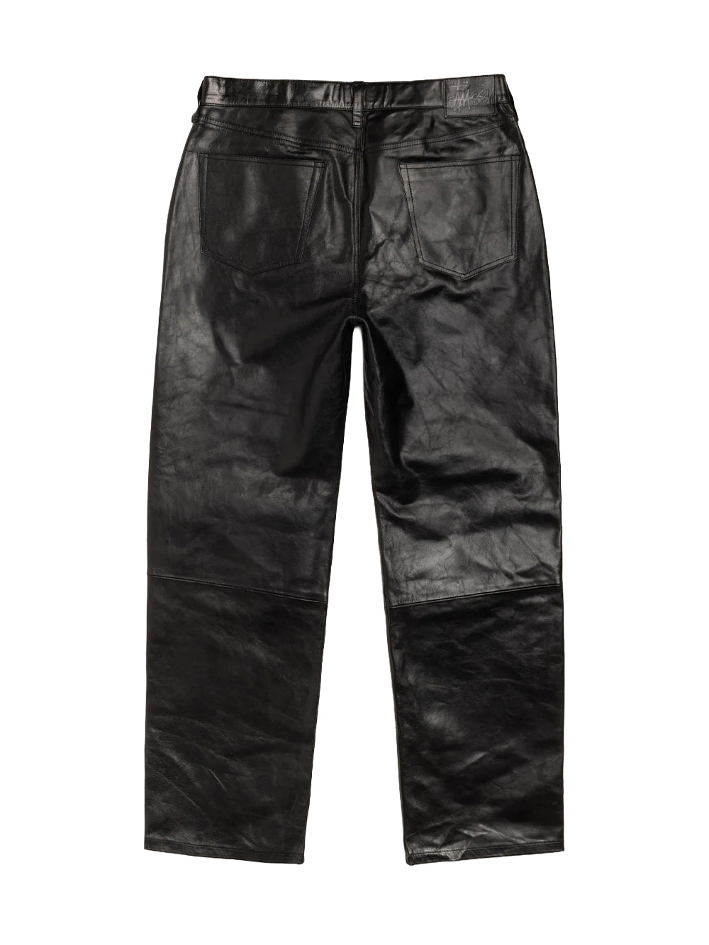 STUSSY-NEW CLASSIC JEANS LEATHER-116732 0001 BLACK
