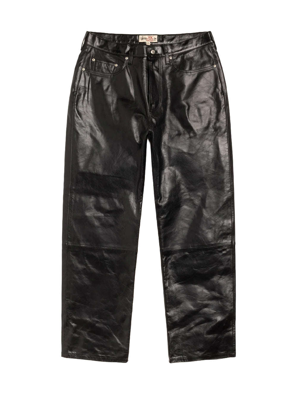 STUSSY-NEW CLASSIC JEANS LEATHER-116732 0001 BLACK