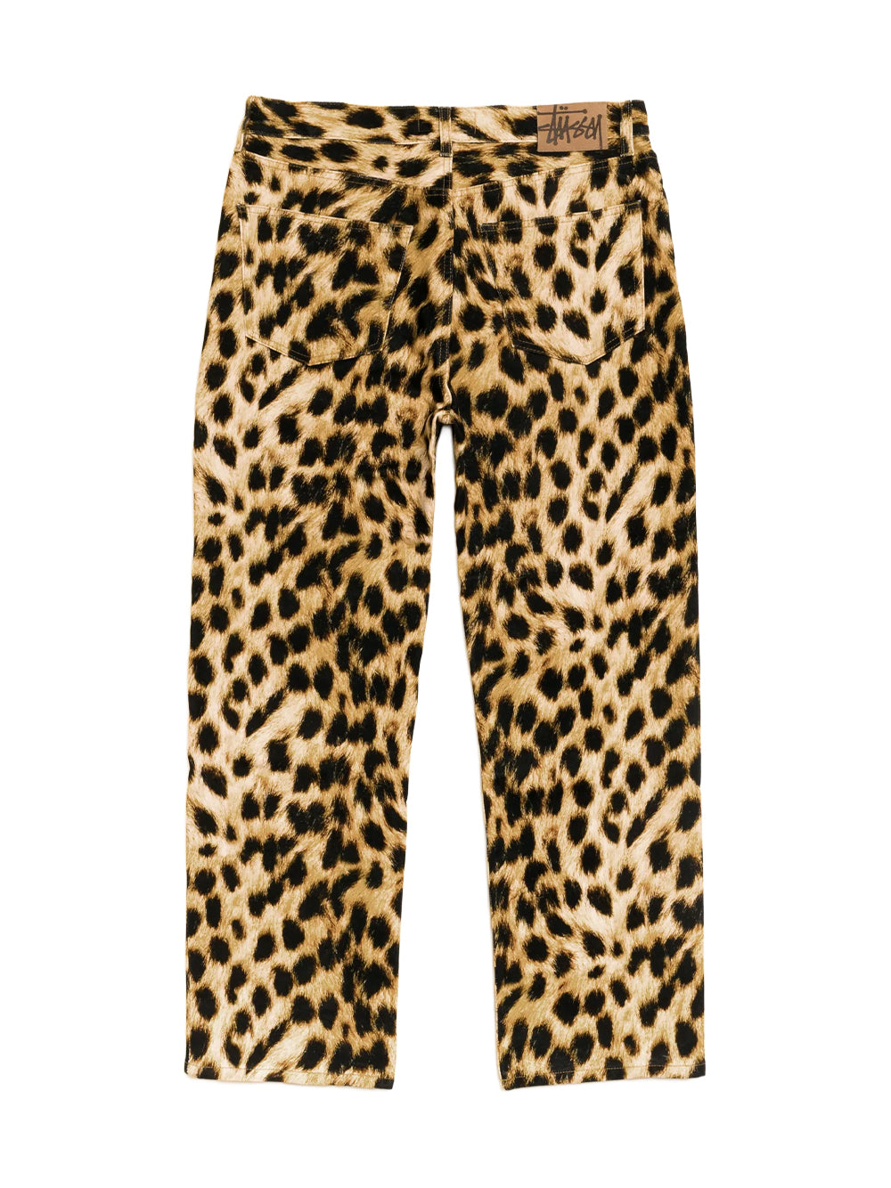 STUSSY-NEW CLASSIC JEANS LEOPARD DENIM-116705 923 LEOPARD