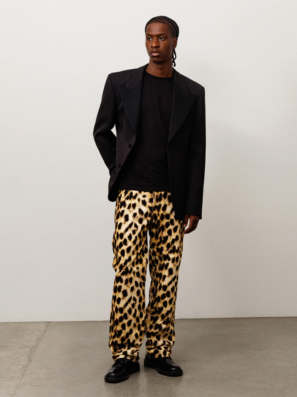 STUSSY-NEW CLASSIC JEANS LEOPARD DENIM-116705 923 LEOPARD