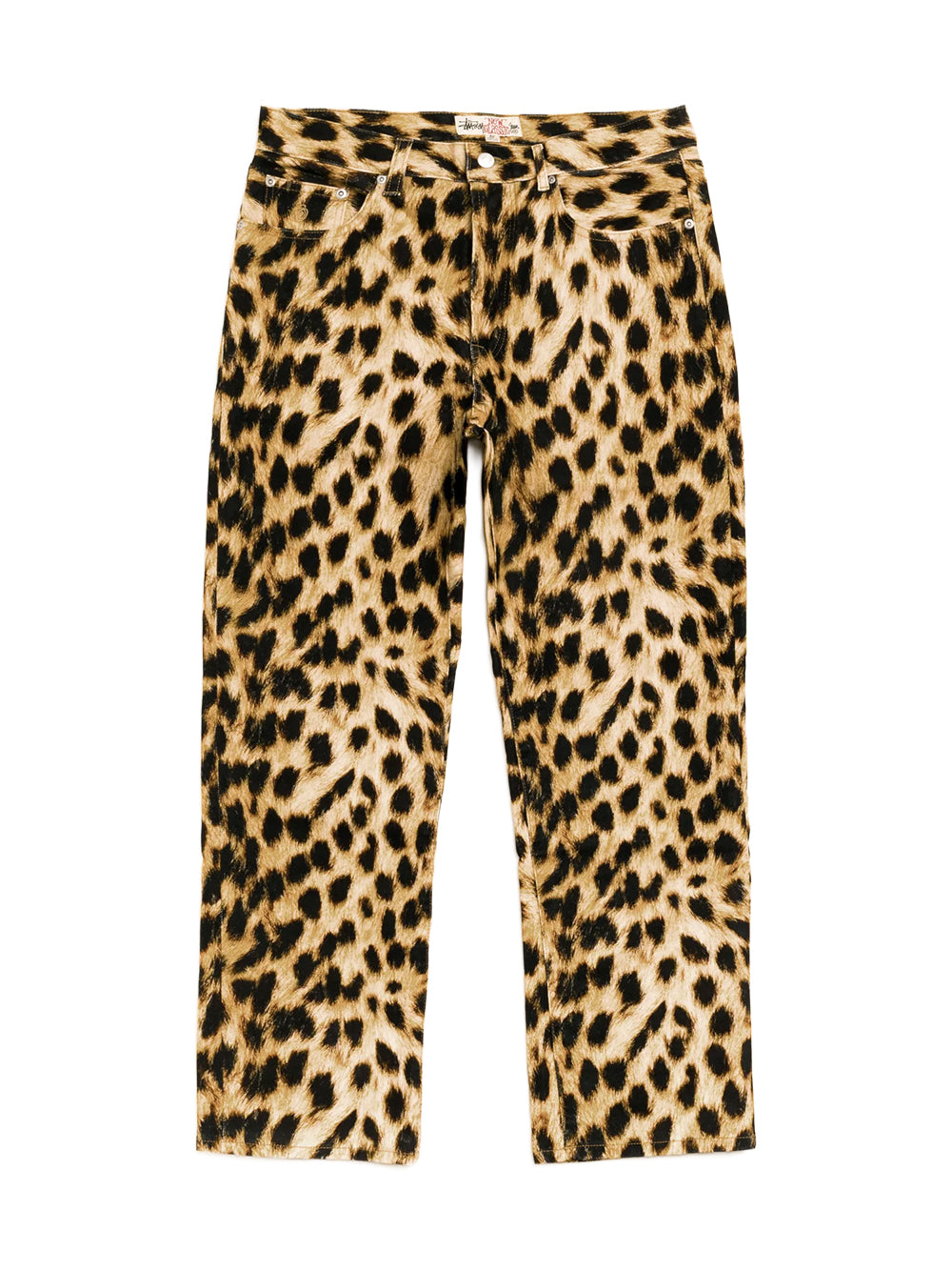 STUSSY-NEW CLASSIC JEANS LEOPARD DENIM-116705 923 LEOPARD