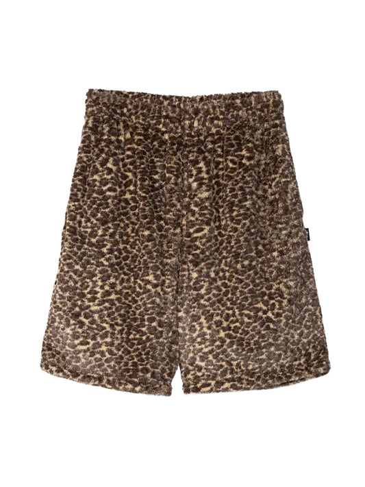 STUSSY-PILE LEOPARD SHORT-112344 923 LEOPARD