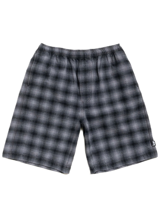 STUSSY-PLAID BEACH SHORT-112348 0001 BLACK
