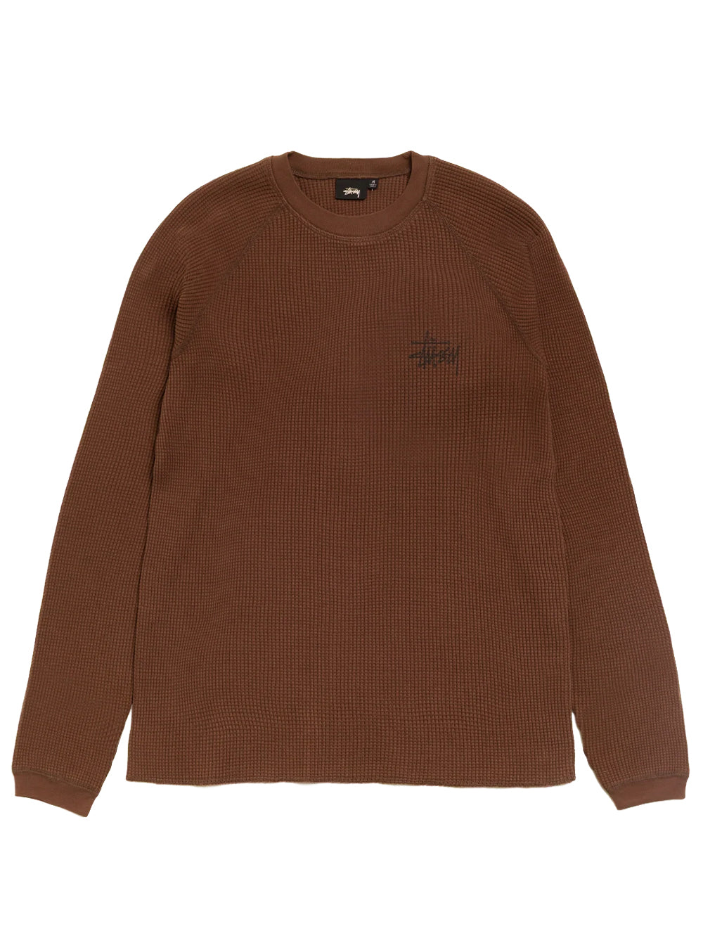 STUSSY-RAGLAN THERMAL BASIC STOCK-1140356 1001 BROWN