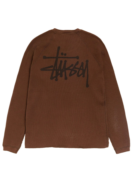 STUSSY-RAGLAN THERMAL BASIC STOCK-1140356 1001 BROWN