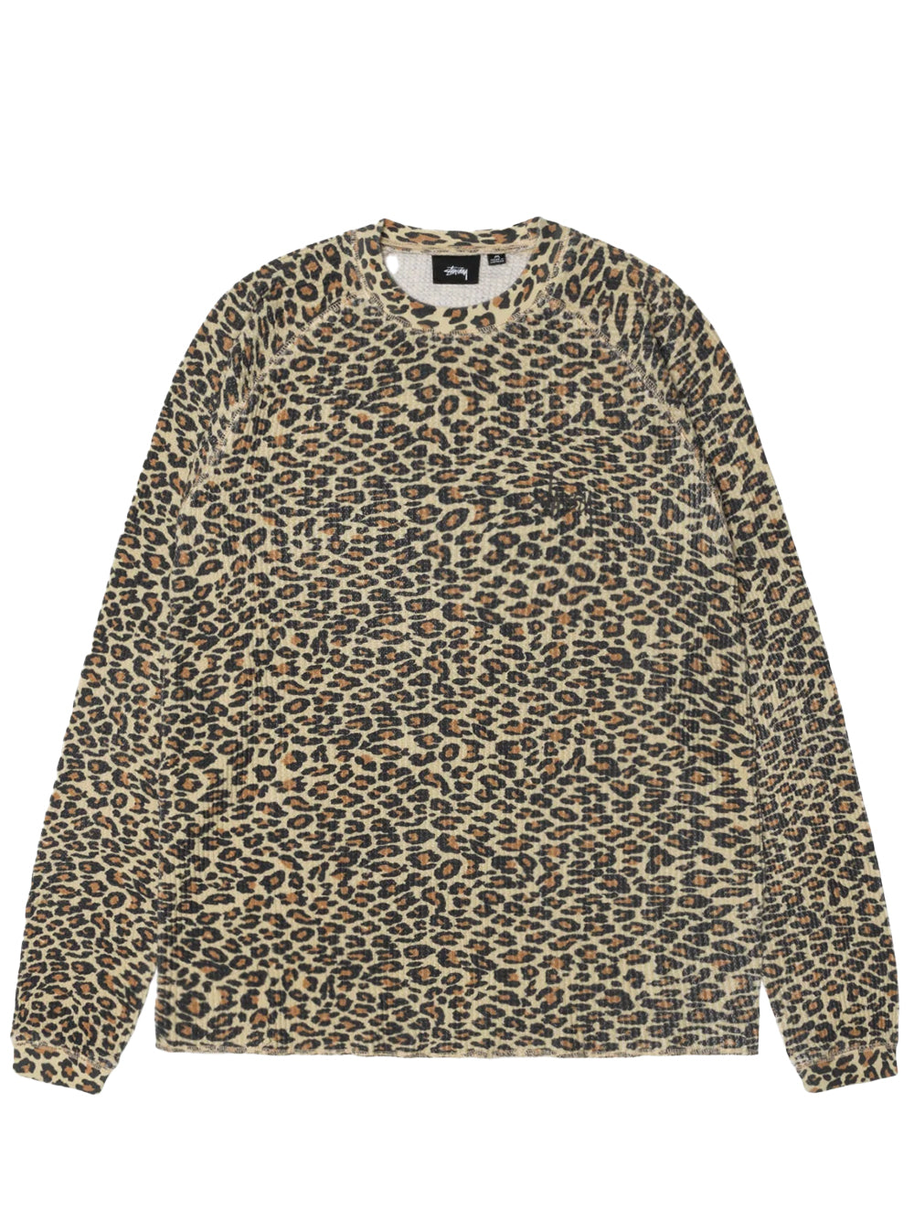 STUSSY-RAGLAN THERMAL BASIC STOCK-1140356 923 LEOPARD