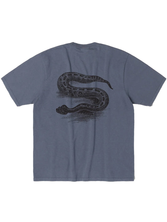 STUSSY-SERPENT PIG DYED TEE-1905126 0806 NAVY