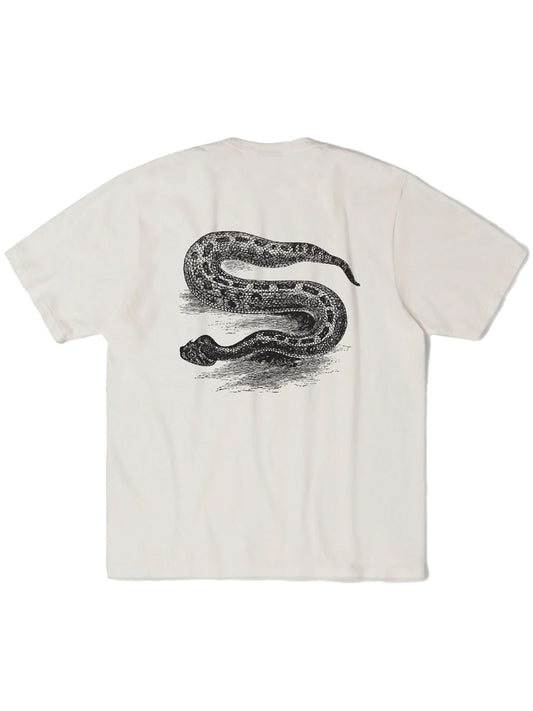 STUSSY-SERPENT PIG DYED TEE-1905126 1002 NATURAL