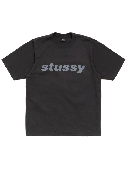 STUSSY-SHARK PIG. DYED TEE-1905183 0090 FADED BLACK