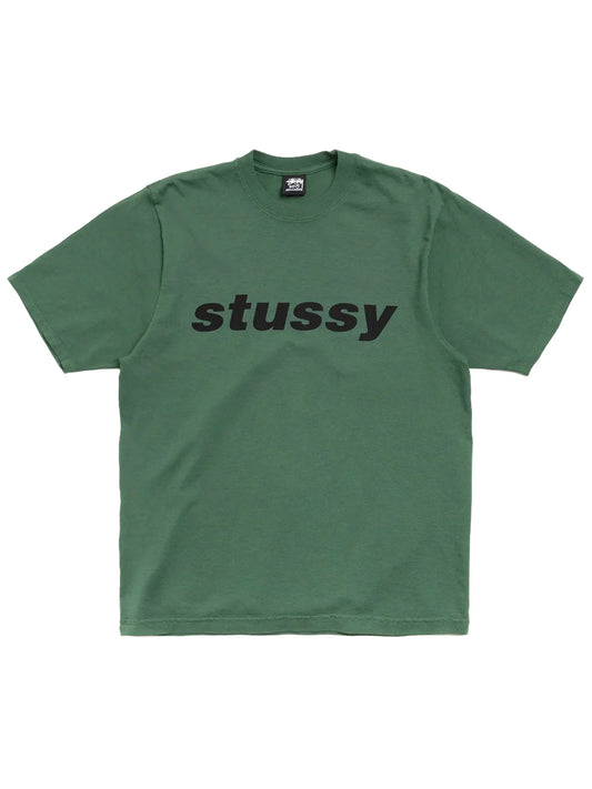 STUSSY-SHARK PIG. DYED TEE-1905183 0460 PINE