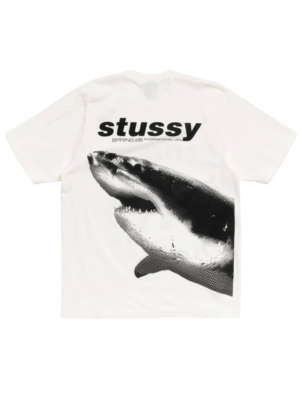STUSSY-SHARK PIG. DYED TEE-1905183 1002 NATURAL