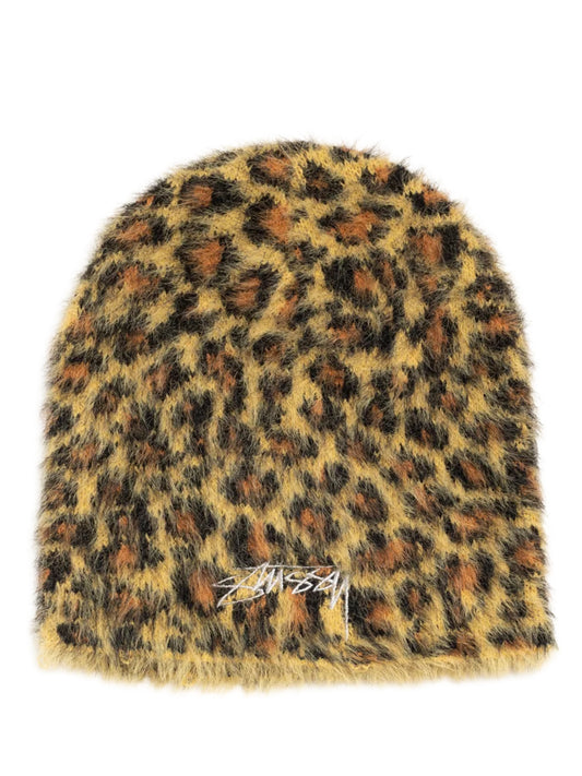 STUSSY-SKULLCAP LEOPARD PATTERN-1321241 1001 BROWN