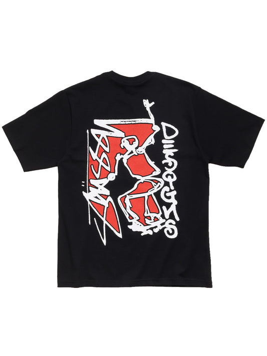 STUSSY-SMOOTH SK8 TEE-1905201 0001 BLACK