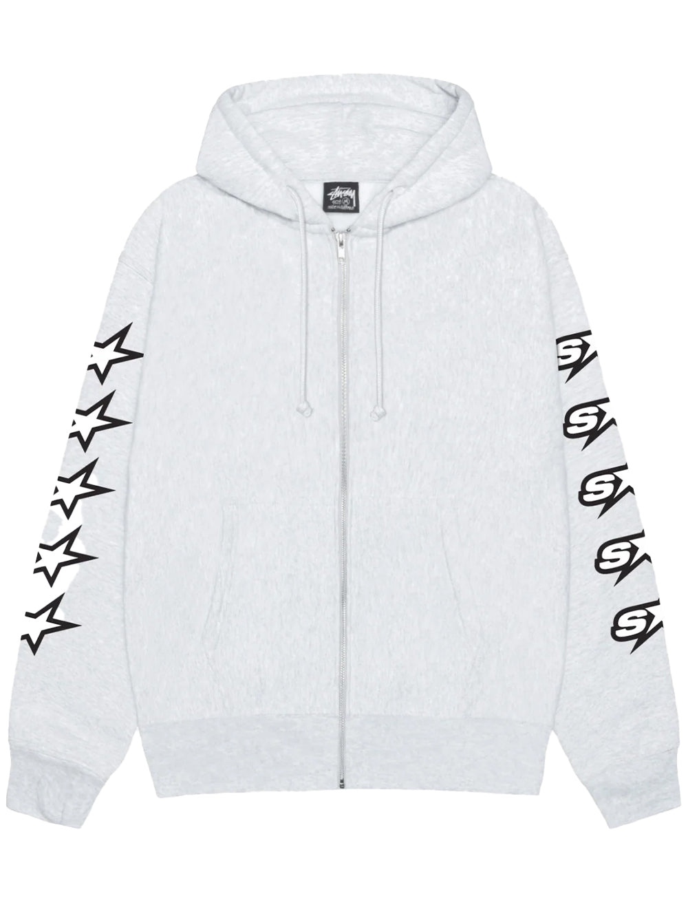 STUSSY-SPEEDWAY ZIP HOOD-1975123 0062 ASH HEATHER