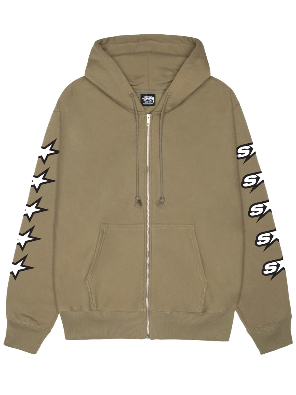 STUSSY-SPEEDWAY ZIP HOOD-1975123 0483 ARMY