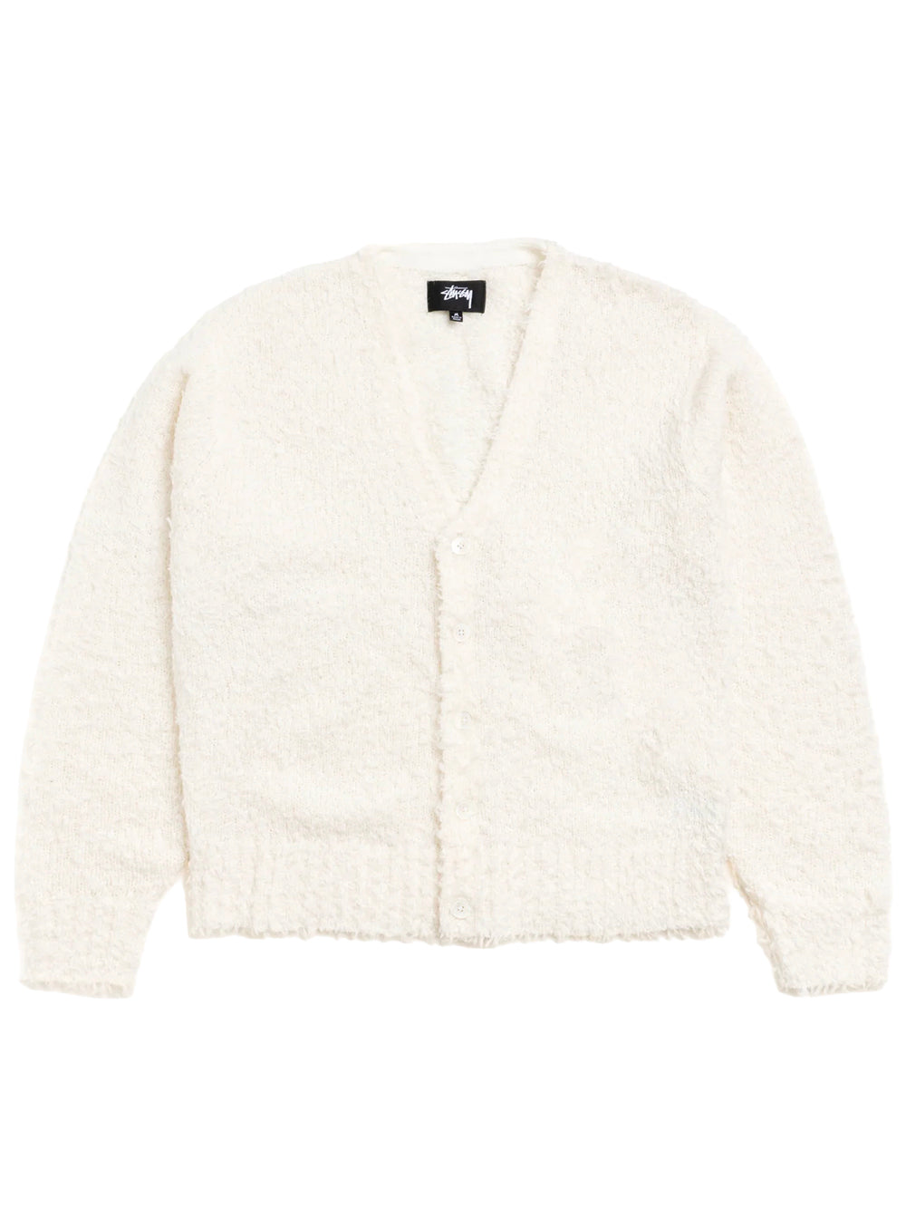 STUSSY-TEXTURED CARDIGAN-117291 1230 OFF WHITE