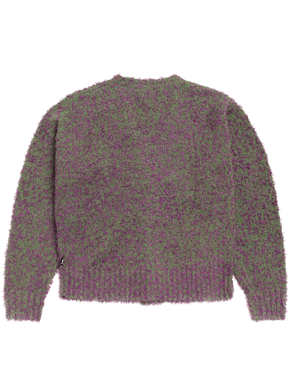 STUSSY-TEXTURED CARDIGAN-117291 960 PURPLE/GREEN
