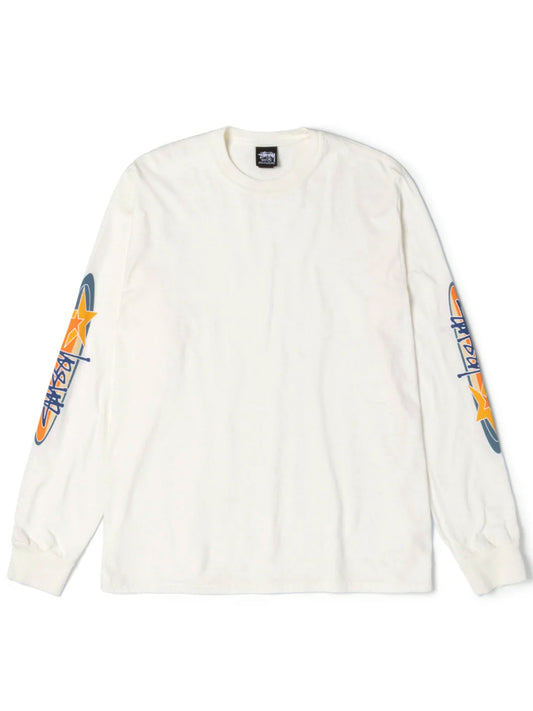 STUSSY-TWO STAR PIG DYED LS TEE-1995128 1002 NATURAL