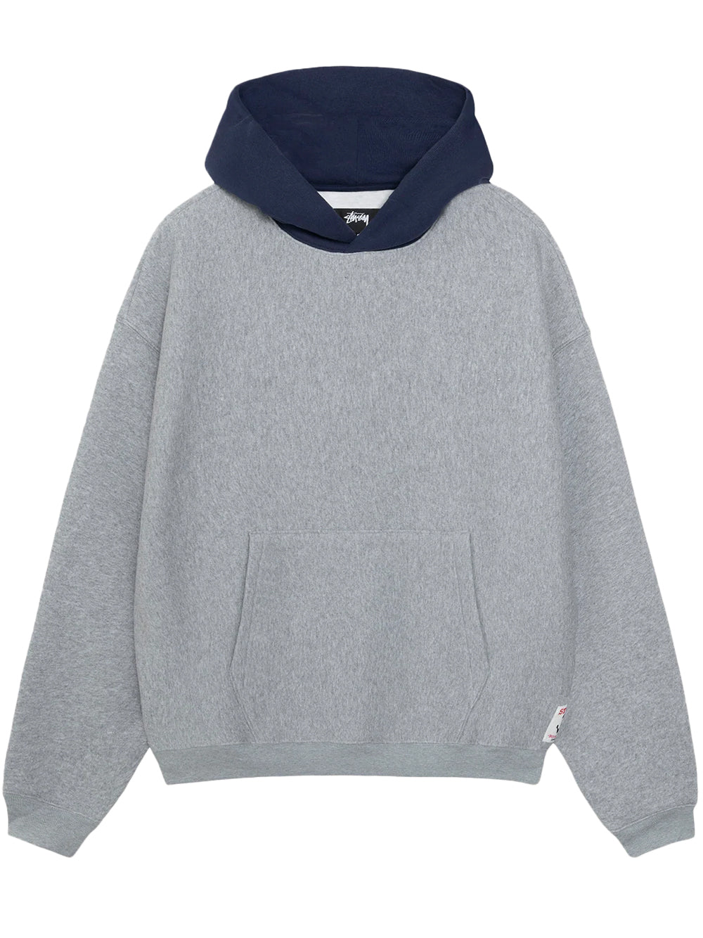 STUSSY-TWO TONE HOOD-118584 0009 GREY HEATHER NAVY