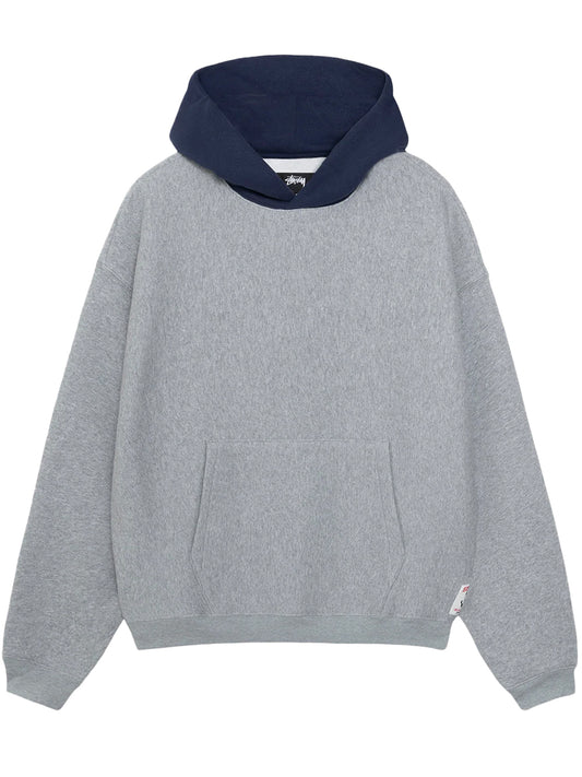 STUSSY-TWO TONE HOOD-118584 0009 GREY HEATHER NAVY