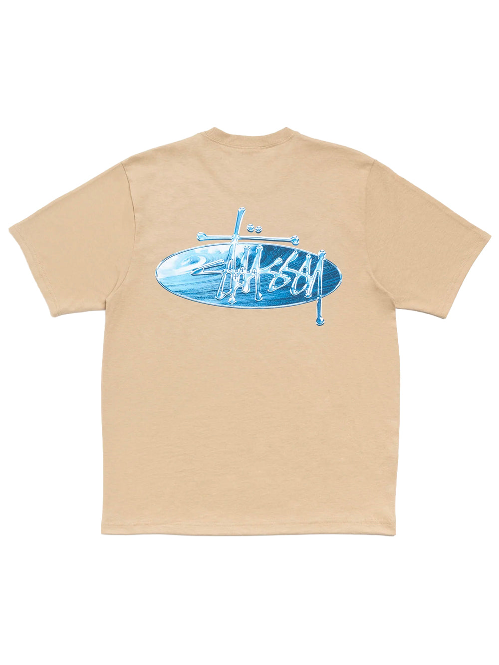 STUSSY-WAVE OVAL TEE-1905181 1007 KHAKI