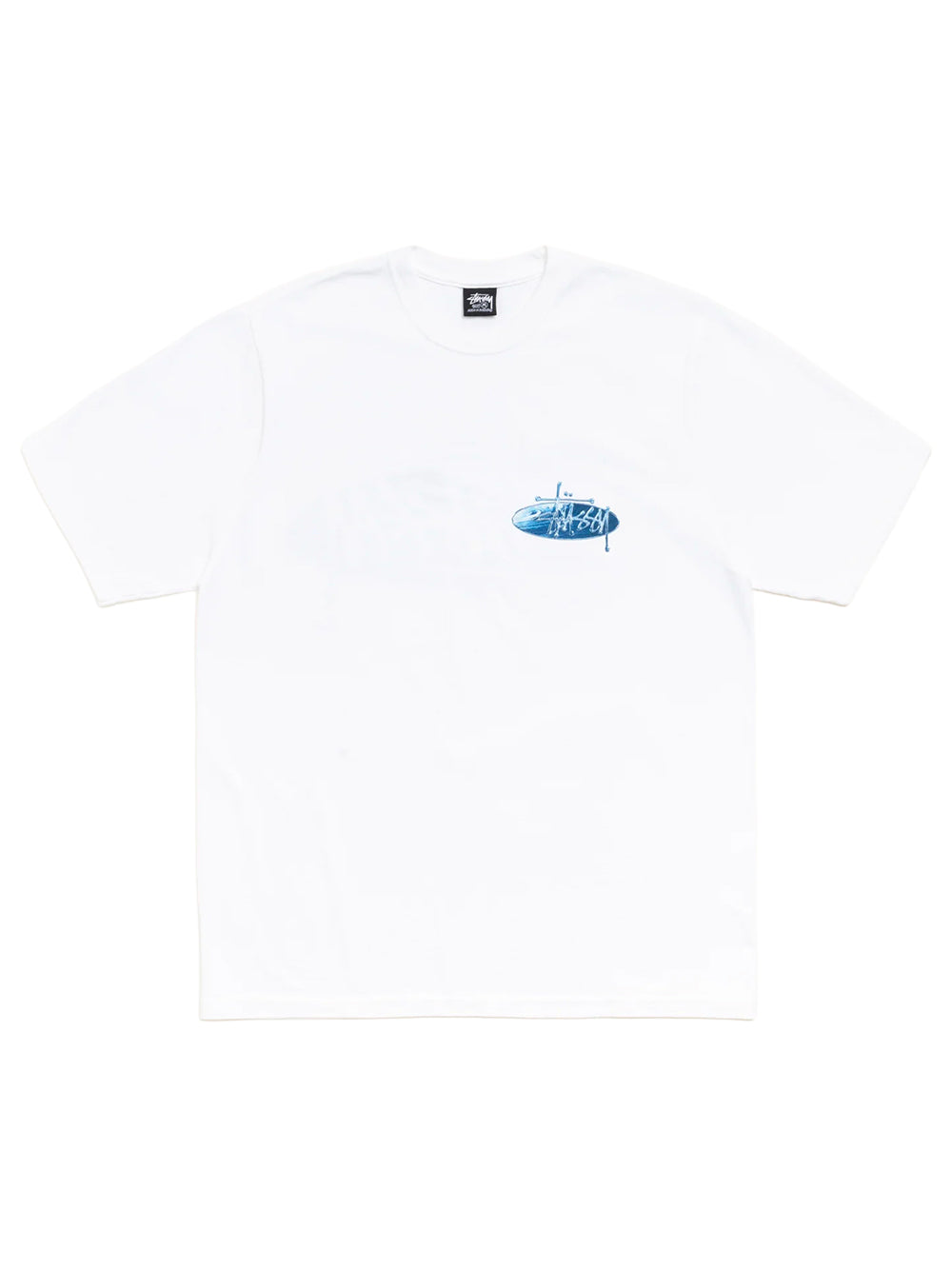 STUSSY-WAVE OVAL TEE-1905181 1201 WHITE