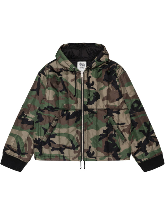STUSSY-WORK JACKET QUILTED NYLON-115858 0423 WOODLAND CAMO