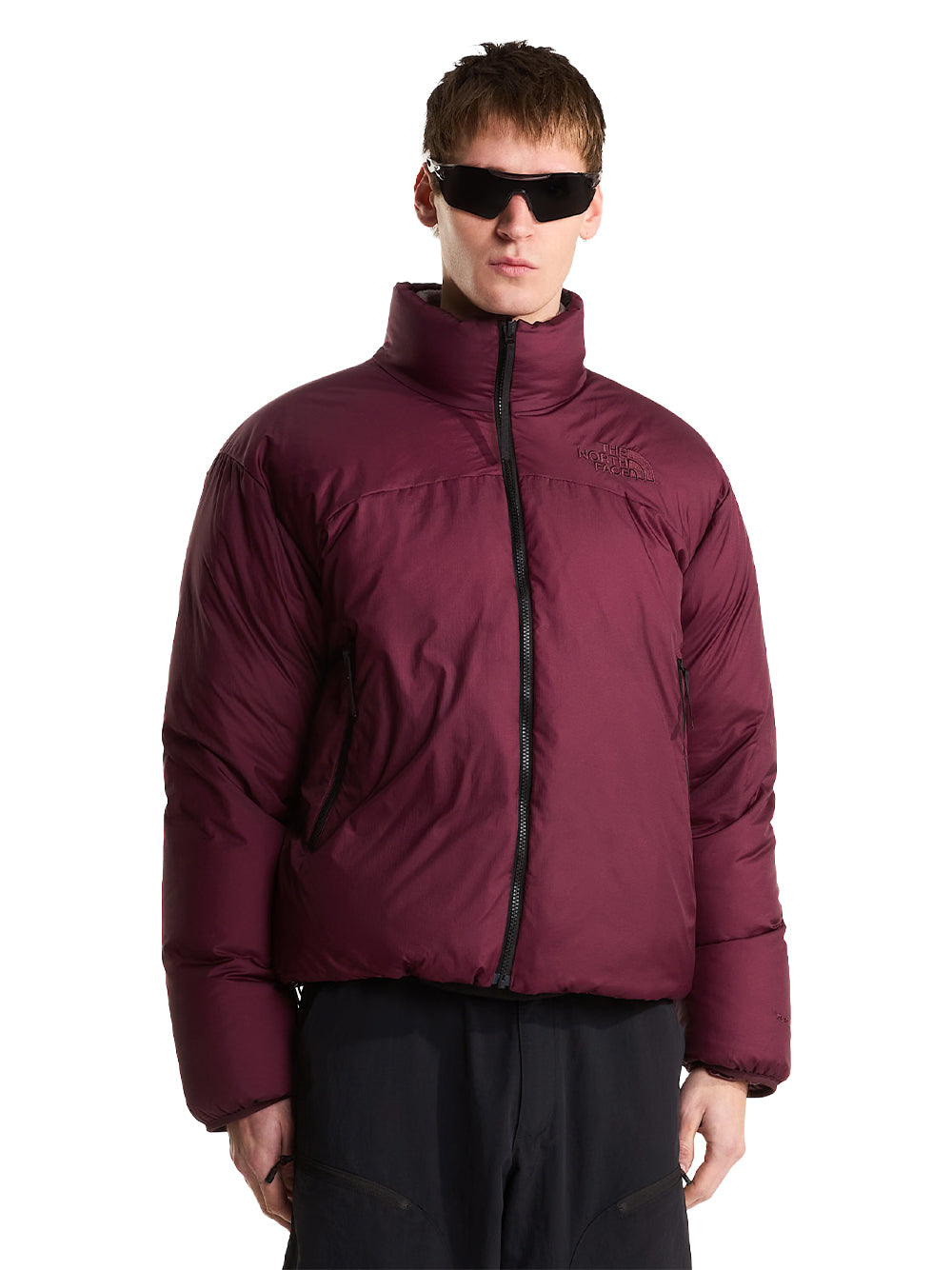 THE NORTH FACE-M PERTEX NUPTSE REVERSIBLE JACKET-NF0A8HYS0511 DEEP BURGUNDY