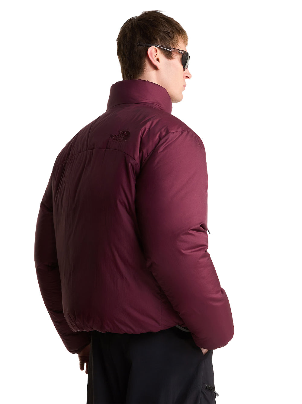 THE NORTH FACE-M PERTEX NUPTSE REVERSIBLE JACKET-NF0A8HYS0511 DEEP BURGUNDY