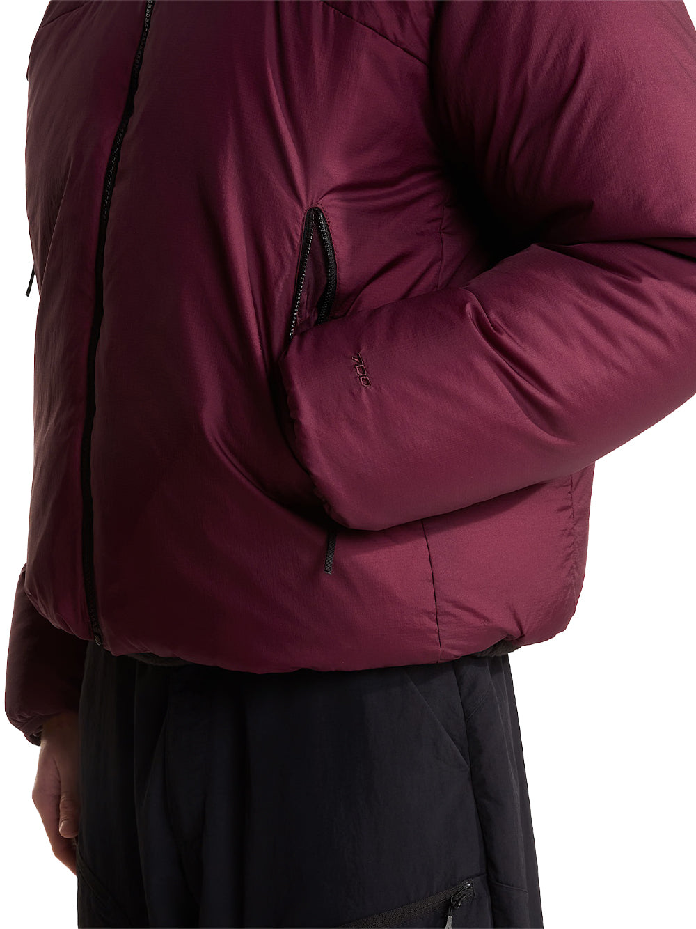 THE NORTH FACE-M PERTEX NUPTSE REVERSIBLE JACKET-NF0A8HYS0511 DEEP BURGUNDY