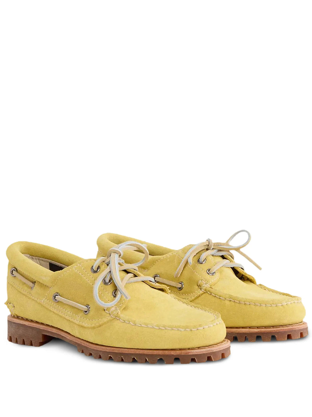 TIMBERLAND-AUTHENTIC BOAT SHOE-TB0A2GNVENT1 MEDIUM YELLOW SUEDE