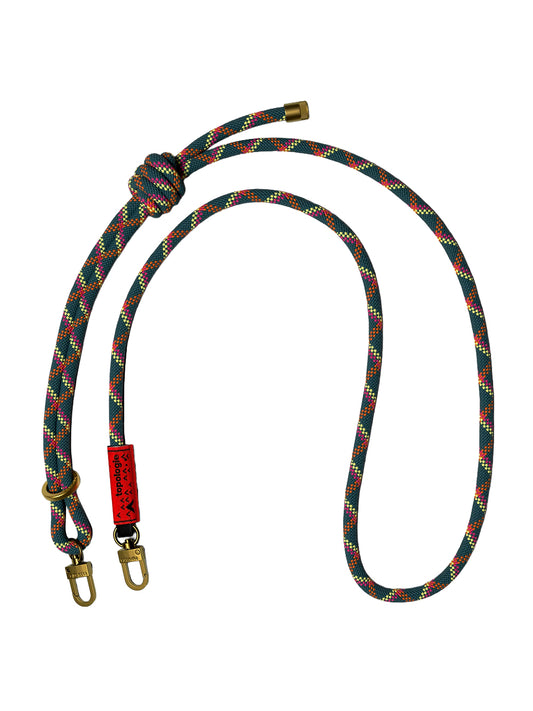 TOPOLOGIE-8.0MM ROPE STRAP-TP.WST.R08 DEEP TEAL HELIX