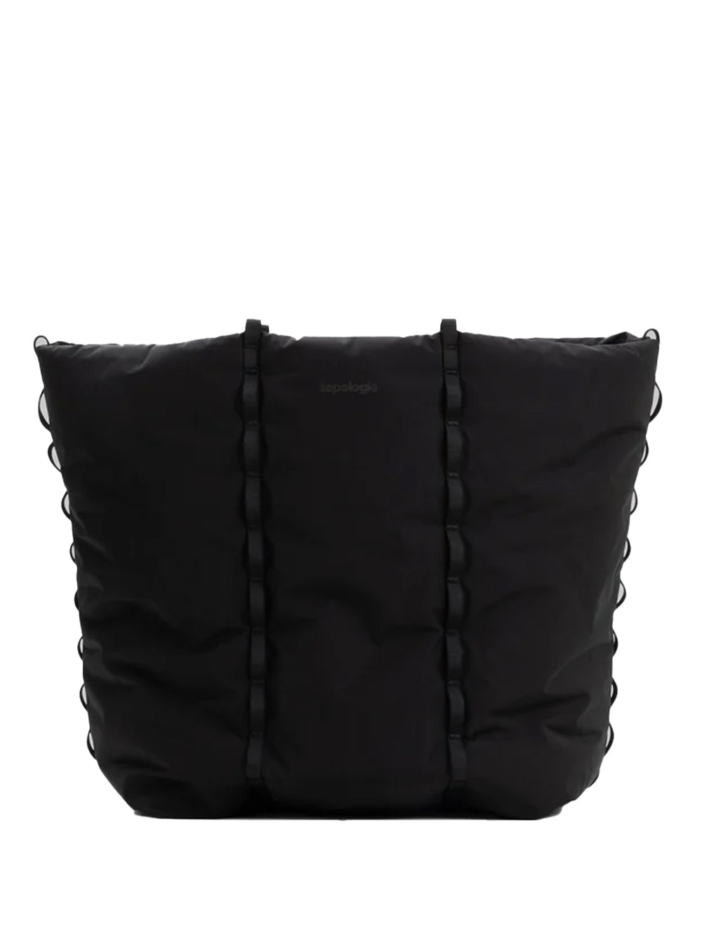 TOPOLOGIE-CLOUD TOTE-TP.WBA.CTO.BLK.34 BLACK TECH SATEEN