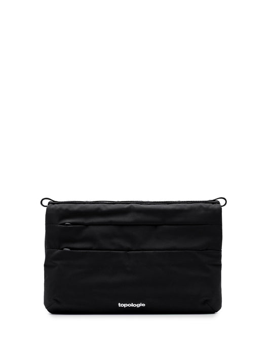 TOPOLOGIE-FLAT SACOCHE SMALL-TP.WBA.FS.BLK.34 BLACK TECH SATEEN