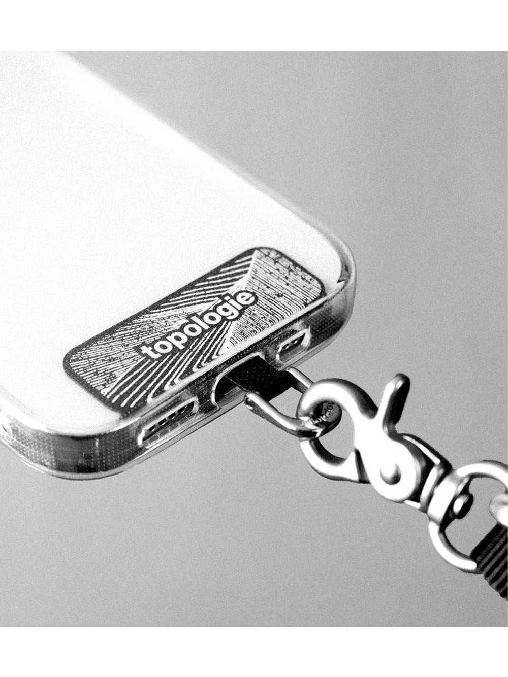 TOPOLOGIE-PHONE CASES D-RING PHONE STRAP ADAPTER-TP.CPC.SA.BLK.03 BLACK