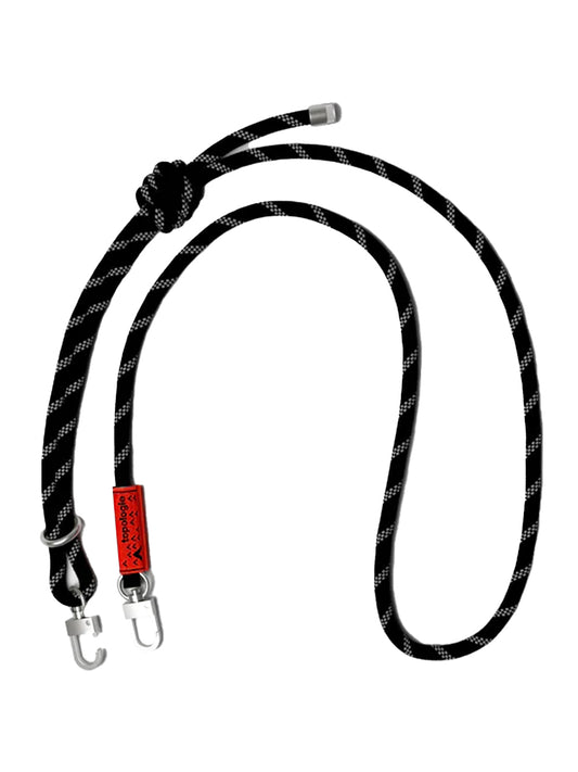 TOPOLOGIE-STRAPS 8 MM ROPE STRAP-TP.WST.R08.BKR.00.BOX BLACK REFLECTIVE