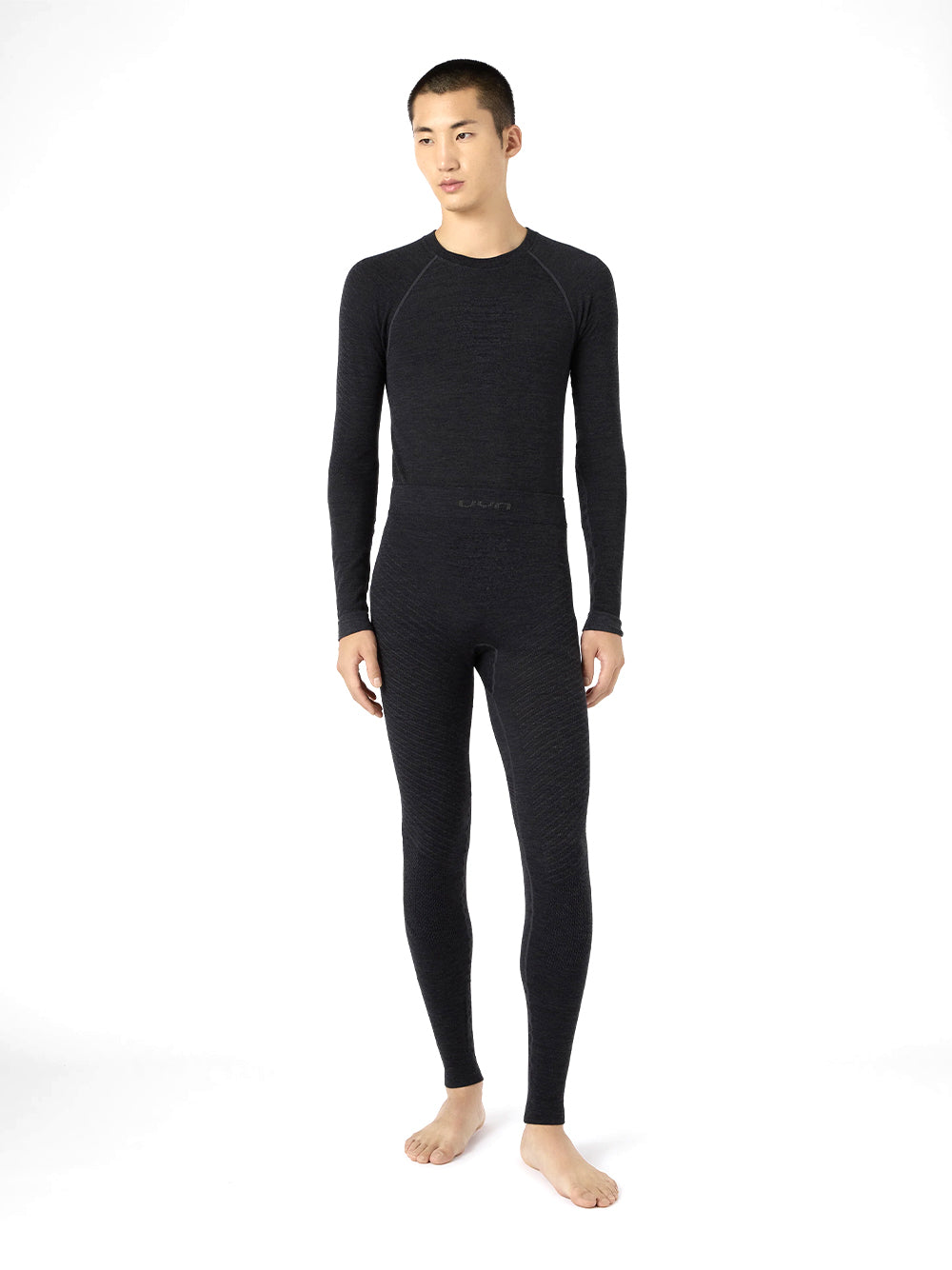 UYN-MAN CASHMERE BIOTECH LONG PANTS-U100564.93 J247 GREY ROCK/BLACK